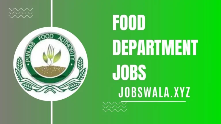 Food Department Jobs 2024 Application Form)